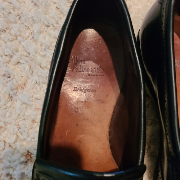 Allen Edmonds Bridgeton Black Slip-On Dress Loafer Shoes Size 9 1/2 D - Picture 13 of 16